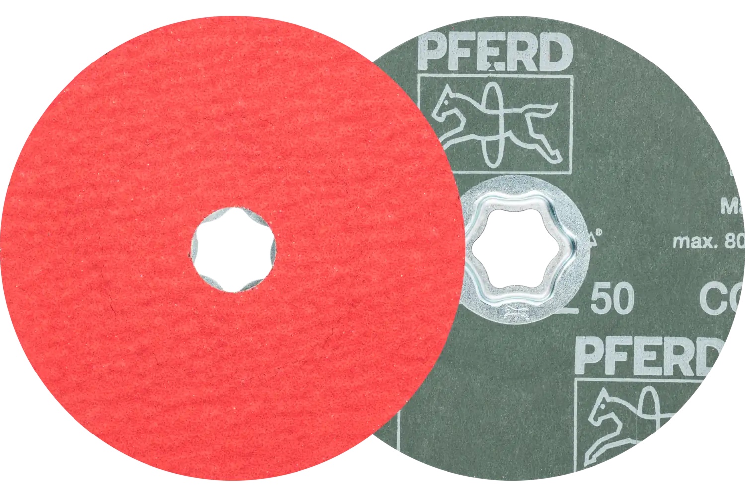 Picture of Pferd Combiclick® Fiber Disc, 5" Dia, 50 Grit, Ceramic oxide Co-Cool